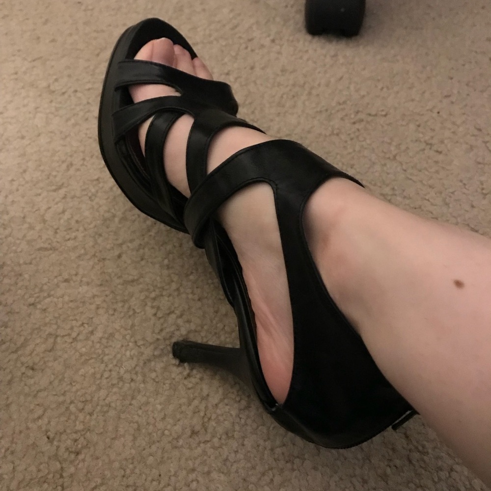 Strappy heels